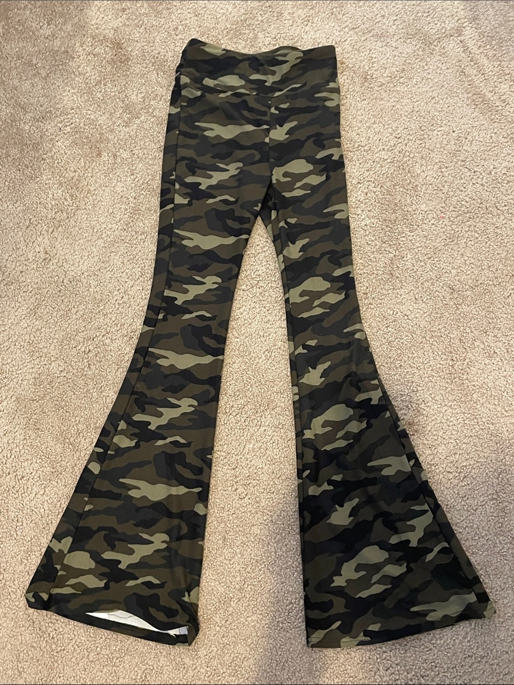 No Boundaries Camo Flare Pants